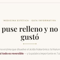 Me puse relleno y no me gustó: qué se puede deshacer y qué no