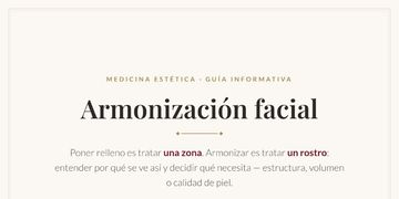 Armonización facial: qué es realmente y en qué se diferencia de ponerse relleno Armonización facial: qué es realmente y en qué se diferencia de ponerse relleno