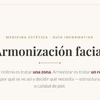 Armonización facial: qué es realmente y en qué se diferencia de ponerse relleno