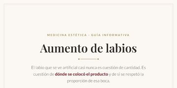 Aumento de labios: cómo evitar el labio de pato Aumento de labios: cómo evitar el labio de pato