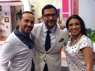 Con el Cast de De Buenas