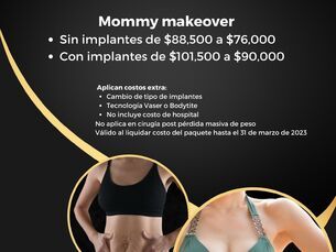 Descuento en Mommy Makeover durante el mes de marzo