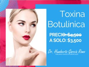 Promoción de Toxina Botulinica + Cita de cortesia + Descuento Especial