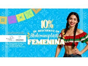 ¡¡¡¡ OBTÉN 10% AL REALIZAR TU CIRUGÍA DE ABDOMINOPLASTIA FEMENINA !!!!
