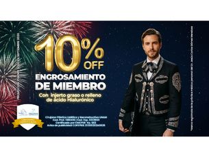 ¡¡APROVECHA EN SEPTIEMBRE UN 10% OFF AL REALIZARTE ENGROSAMIENTO DE PENE!!