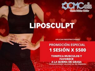 LIPOSCULPT TONIFICANTE - 1 Sesión por $500.