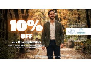 ¡ EN OCTUBRE 10% OFF AL REALIZARTE PENEPLASTIA P/ PACIENTES C/ SOBREPESO !
