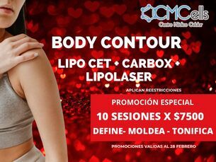 BODY CONTOUR 3 en 1 - 10 Sesiones por $7.500