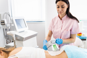 Aplicación de criolipólisis