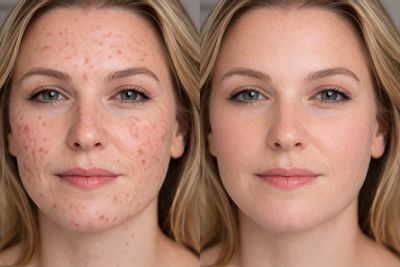 Antes y después de Láser CO2 Fraccionado